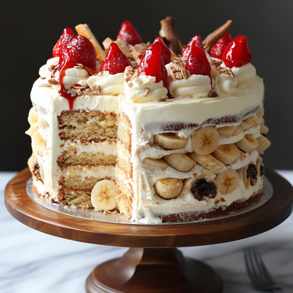 banana split cake recipe