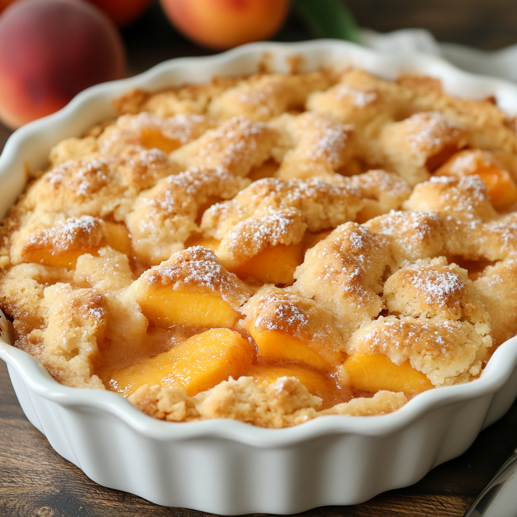 peach cobbler recipe with cake mix