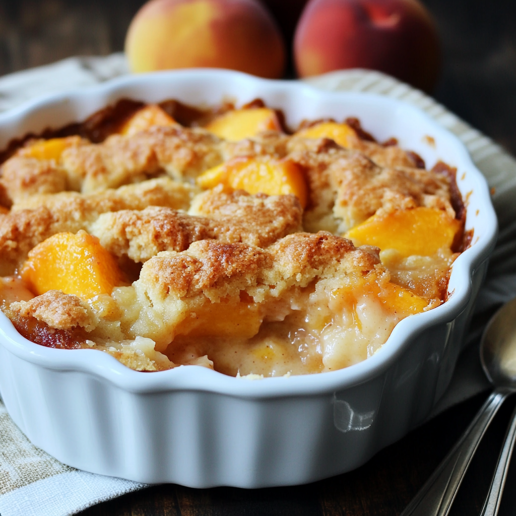 peach cobbler recipe with cake mix