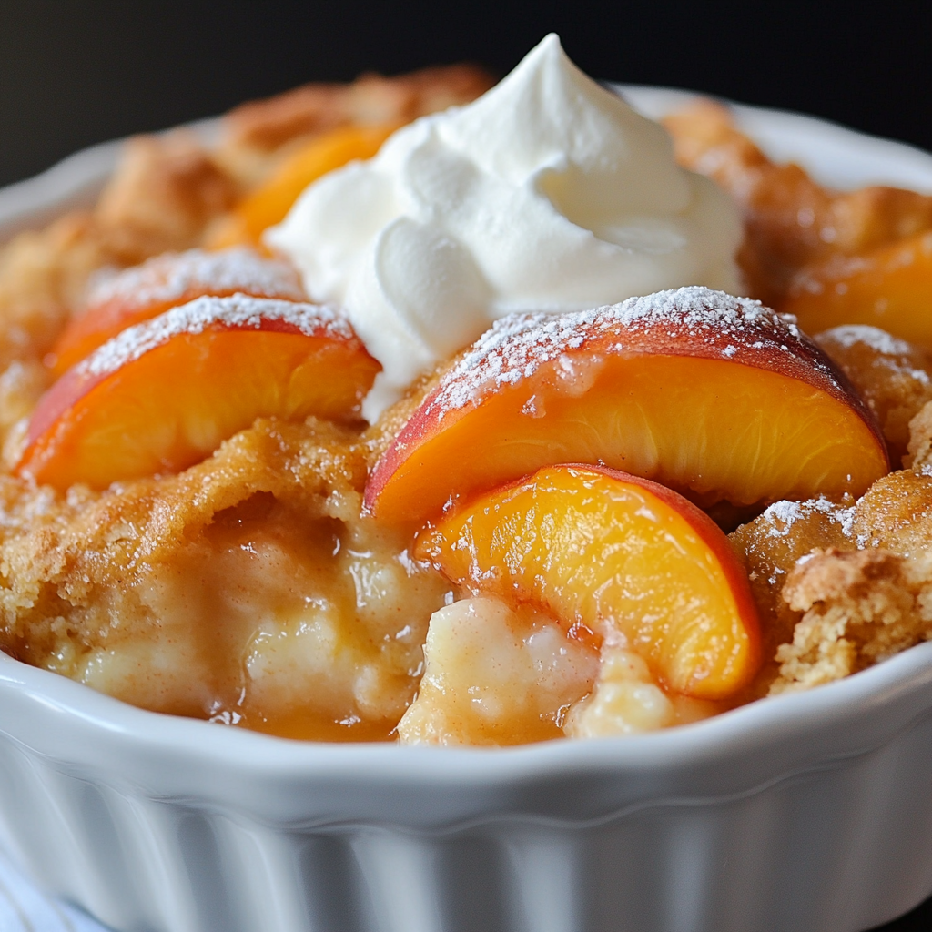 peach cobbler recipe with cake mix