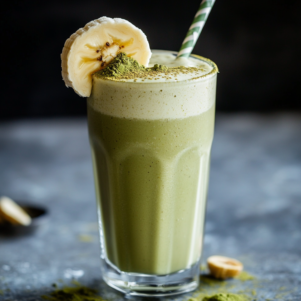 banana matcha matcha milkshake recipe