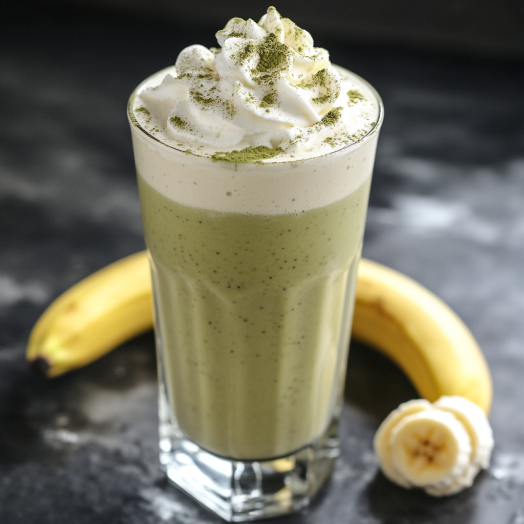 banana matcha matcha milkshake recipe